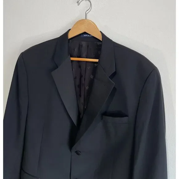Ralph Ralph Lauren pure new wool sport jacket slim fit black canada men's 46 R